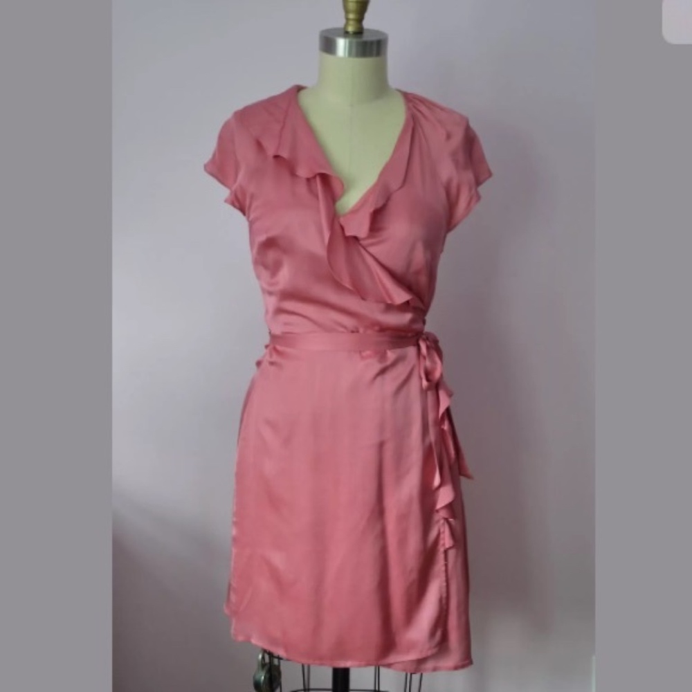 100% Silk True Wrap dress from Banana Republic
